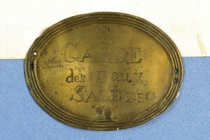 Plaque de garde des eaux salées